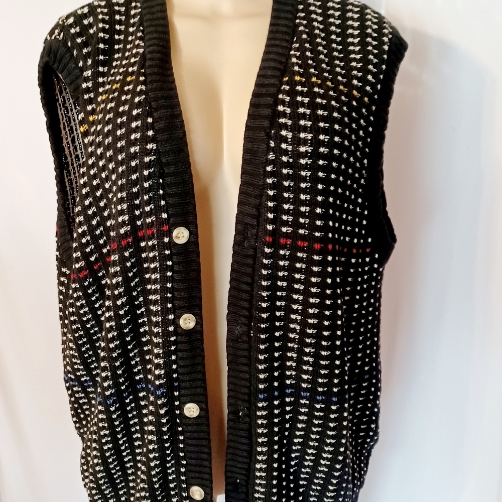 Vintage 1980s Kenny Rodgers Sweater Cardigan Large